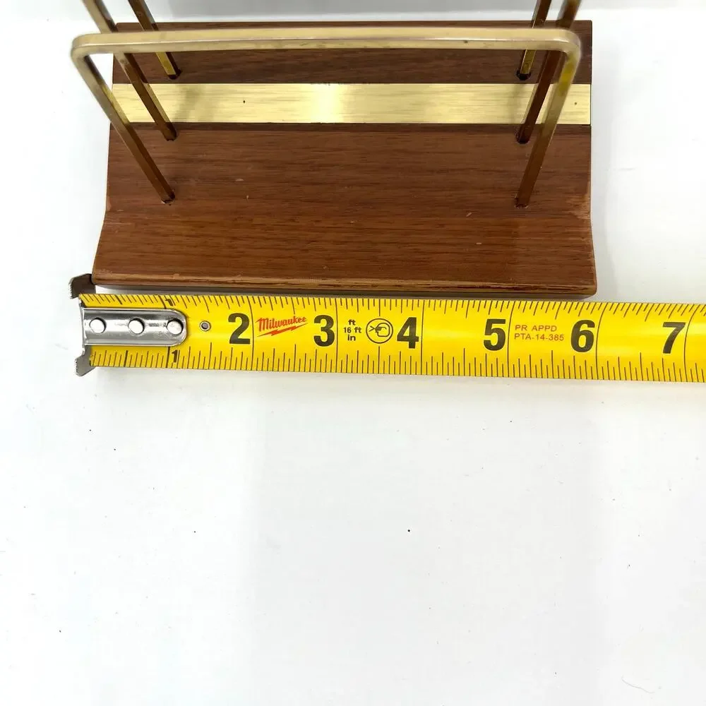 Vintage Park Sherman solid walnut letter holder